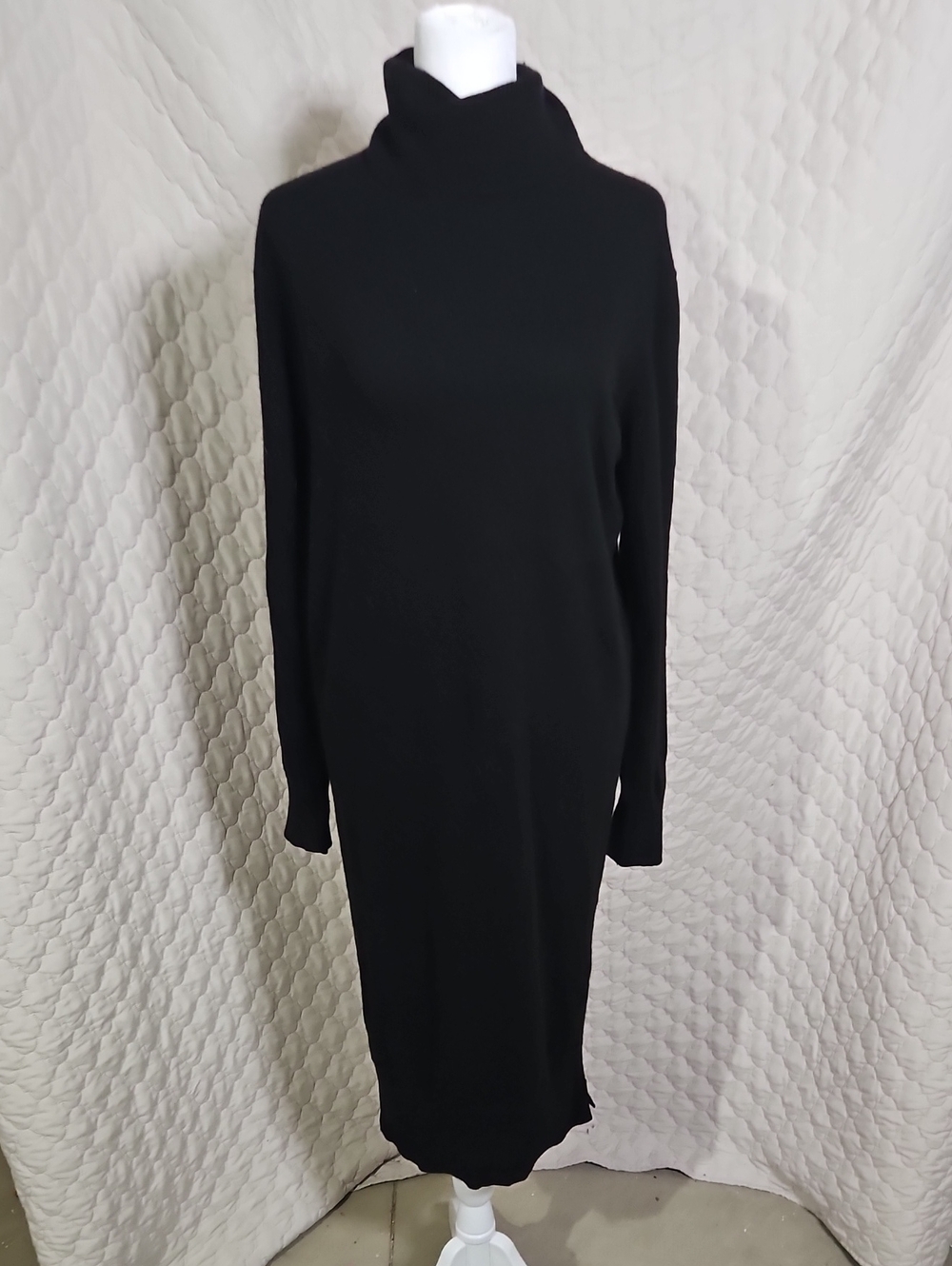 Banana Republic Fine Italian Wool Turtleneck Sweater Dress